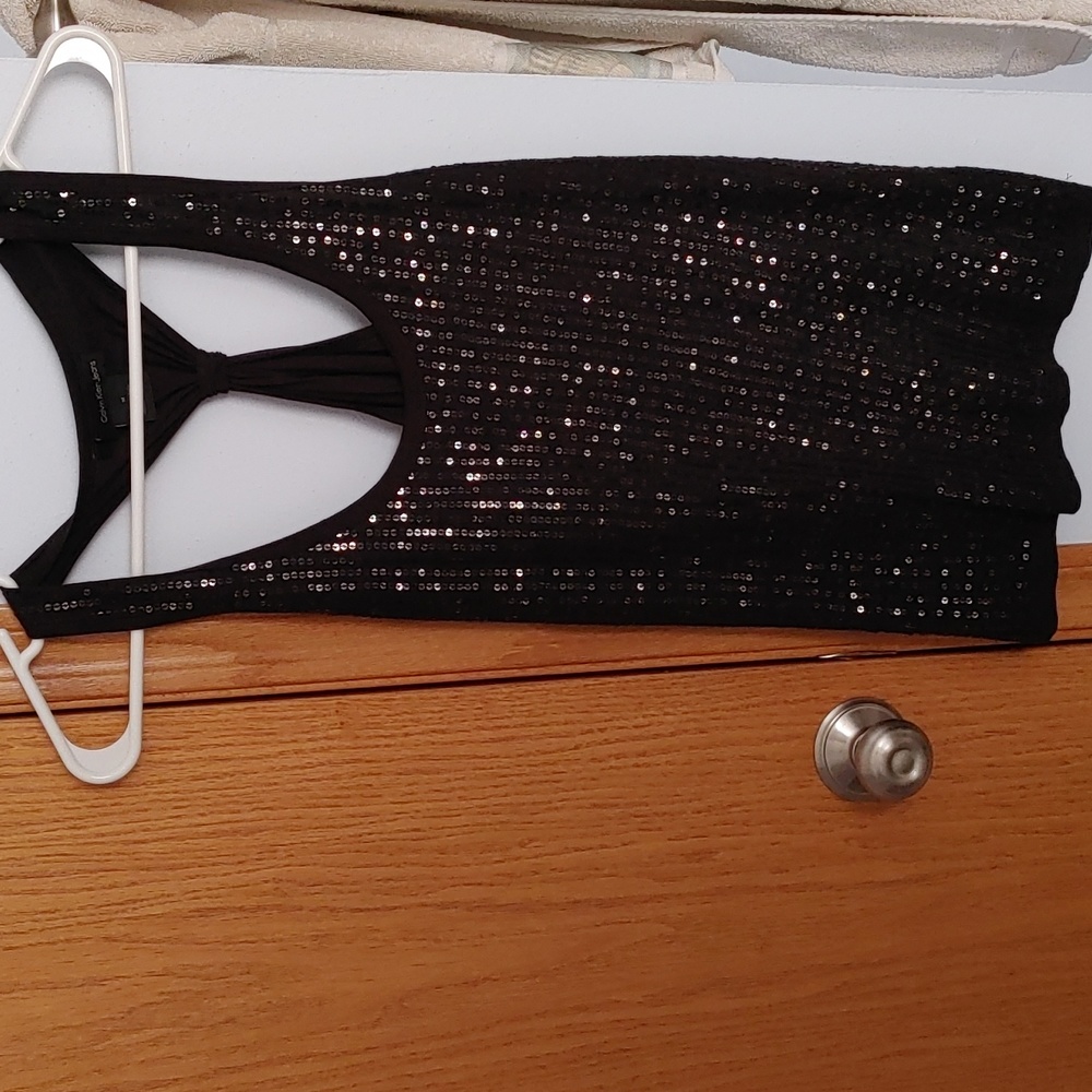 Calvin Klein sequin tank top